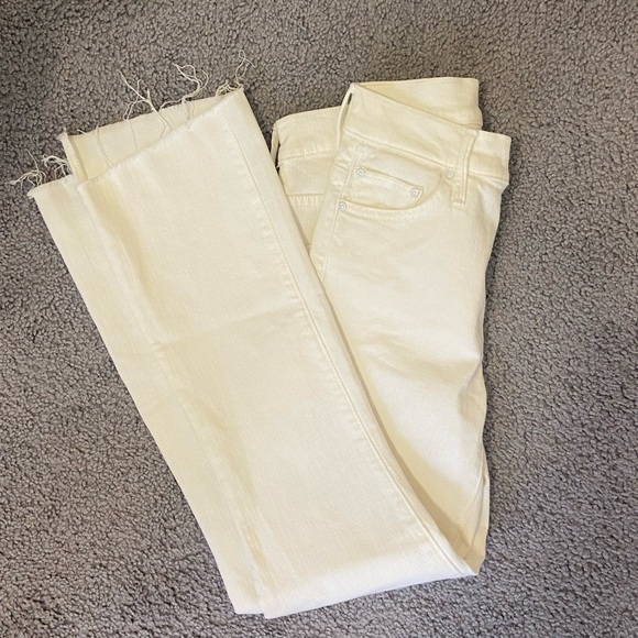 Mother “the insider crop” jeans in white - Picture 3 of 6